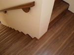 drevené schody, obklad betónového schodiska