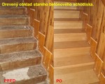 drevený obklad betónoveho schodiska